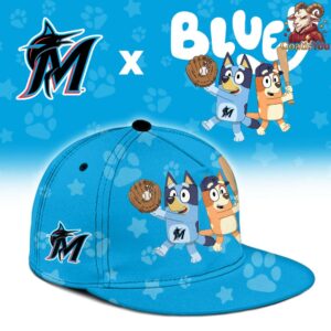 Miami Marlins Bluey Night Special Edition Baseball Jersey 3