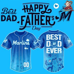 Miami Marlins x Happy Father’s Day 2026 Baseball Jersey