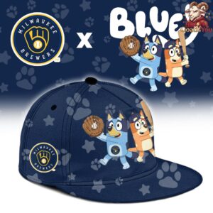 Milwaukee Brewers Bluey Night Special Edition Baseball Jersey 3