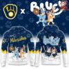 Milwaukee Brewers Bluey Night Special Edition Hoodie