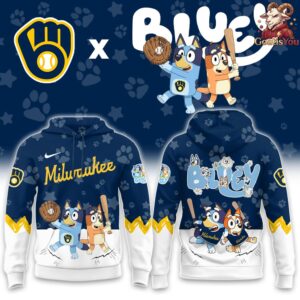 Milwaukee Brewers Bluey Night Special Edition Hoodie