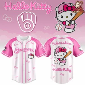 Milwaukee Brewers x Hello Kitty 2026 Baseball Jersey