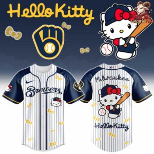 Milwaukee Brewers x Helllo Kitty 2026 Baseball Jersey 4