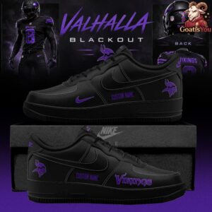 Minnesota Vikings Black Out Limited Edition Air Force 1