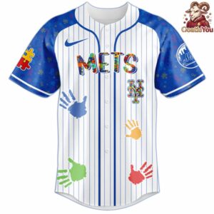 New York Met Autism Awareness 2026 Baseball Jersey 2