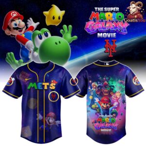 New York Mets Super Mario Galaxy Movie Baseball Jersey