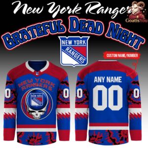 New York Rangers Collab Grateful Dead Night 2026 Hockey Jersey