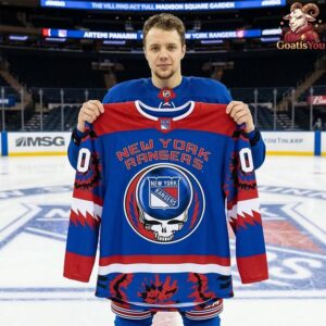 New York Rangers Collab Grateful Dead Night 2026 Hockey Jersey 2