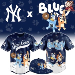 New York Yankees Bluey Night Special Edition Baseball Jersey