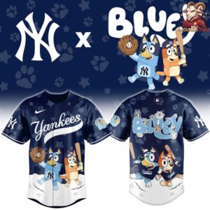 New York Yankees Bluey Night Special Edition Baseball Jersey 2