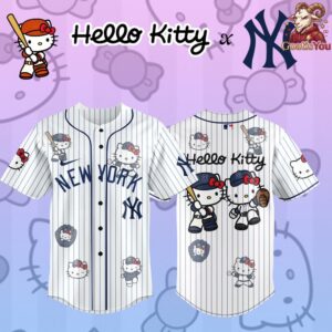 New York Yankees x Hello Kitty Limited Edition Baseball Jersey 1