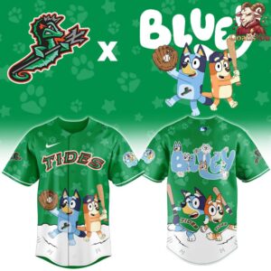 Norfolk Tides Bluey Night Special Edition Baseball Jersey 2