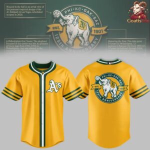 Oakland Athletics 125th Anniversary Limited Edition Baseball Jersey 3