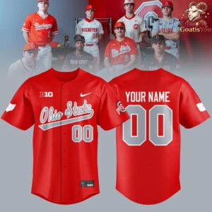 Ohio State Buckeyes Team 2026 New Uniform Baseball Jersey 2