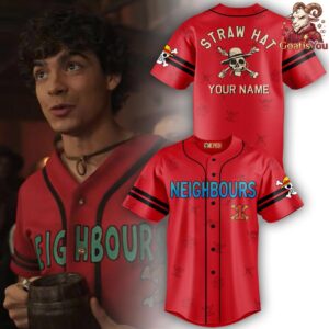 One Piece Luffy Live Action 2026 Baseball Jersey