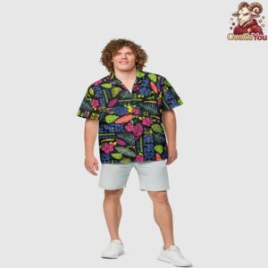 One Piece Radical Adventures Button Up Netflix Hawaiian Shirt 3