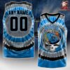New York Knicks Collab Grateful Dead Special Edition Basketball Jersey