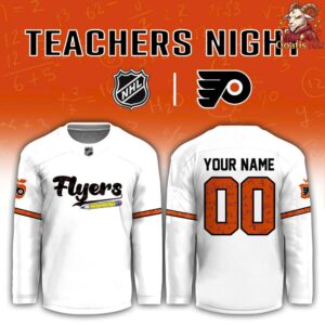 Philadelphia Flyers Teacher Appreciation Night NHL Hockey Jersey 3