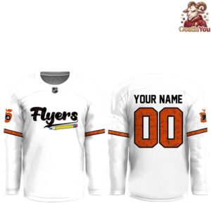 Philadelphia Flyers Teacher Appreciation Night NHL Hockey Jersey 4