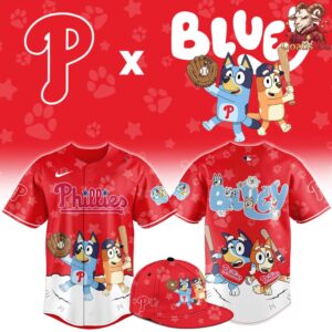 Philadelphia Phillies Bluey Night Special Edition Baseball Jersey 1