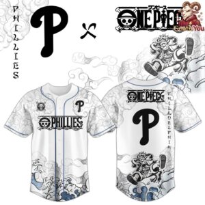 Philadelphia Phillies x One Piece Luffy Gear 5 Baseball Jersey
