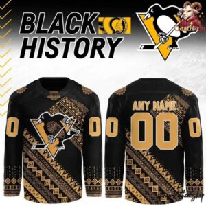 Pittsburgh Penguins Black History Night 2026 Hockey Jersey 2