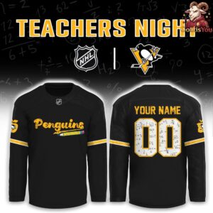 Pittsburgh Penguins Teacher Appreciation Night NHL Hockey Jersey