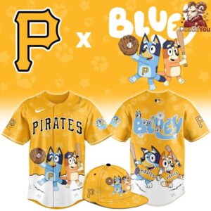 Pittsburgh Pirates Bluey Night Special Edition Baseball Jersey 1