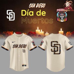 San Diego Padres Dia de los Muertos Edition Baseball Jersey 2