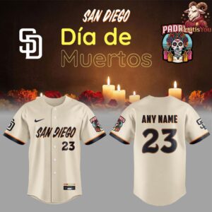 San Diego Padres Dia de los Muertos Edition Baseball Jersey 3