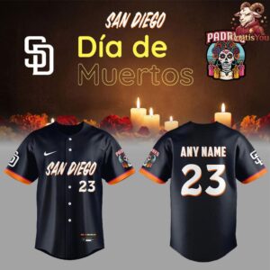 San Diego Padres Dia de los Muertos Edition Baseball Jersey 4