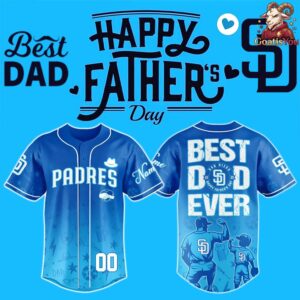 San Diego Padres x Happy Father’s Day 2026 Baseball Jersey