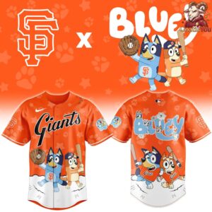 San Francisco Giants Bluey Night Special Edition Baseball Jersey 2