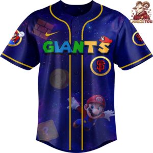 San Francisco Giants Super Mario Galaxy Movie Baseball Jersey 2
