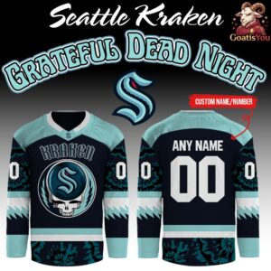 Seattle Kraken Collab Grateful Dead Night 2026 Hockey Jersey 2