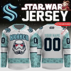 Seattle Kraken Collab Star Wars Special Edition Hockey Jersey 1