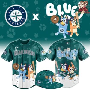 Seattle Mariners Bluey Night Special Edition Baseball Jersey