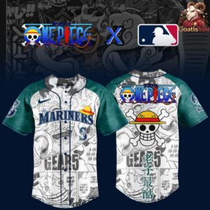 Seattle Mariners x One Piece Special Edition Fan Baseball Jersey 2