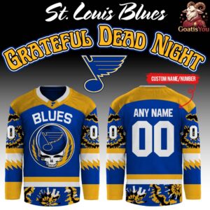 St. Louis Blues Collab Grateful Dead Night 2026 Hockey Jersey