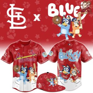 St Louis Cardinals Bluey Night Special Edition Baseball Jersey 1