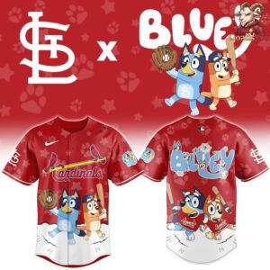 St Louis Cardinals Bluey Night Special Edition Baseball Jersey 2
