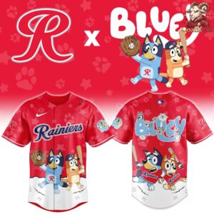 Tacoma Rainiers Bluey Night Special Edition Baseball Jersey 2