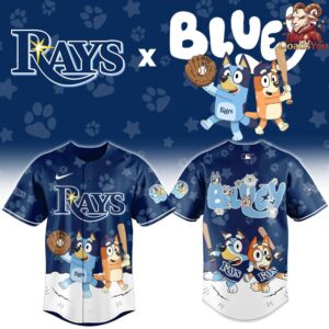 Tampa Bay Rays Bluey Night Special Edition Baseball Jersey 2