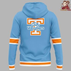 Tennessee Lady Volunteers Basketball Summitt Blue Hoodie 3