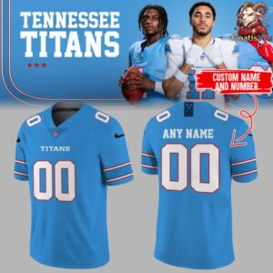 Tennessee Titans 2026 Vapor F.U.S.E. Sewn Down Blue Jersey