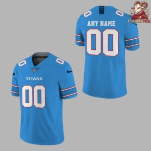 Tennessee Titans 2026 Vapor FUSE Sewn Down Blue Jersey 2