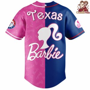 Texas Rangers Barbie Night Game 2026 Baseball Jersey 3