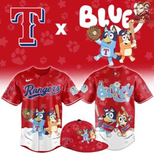 Texas Rangers Bluey Night Special Edition Baseball Jersey 1