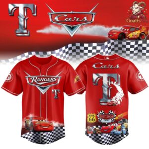 Texas Rangers x Cars 20th Anniversary Limited Edition Baseball Jersey 1