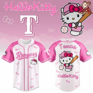 Texas Rangers x Hello Kitty Night 2026 Baseball Jersey